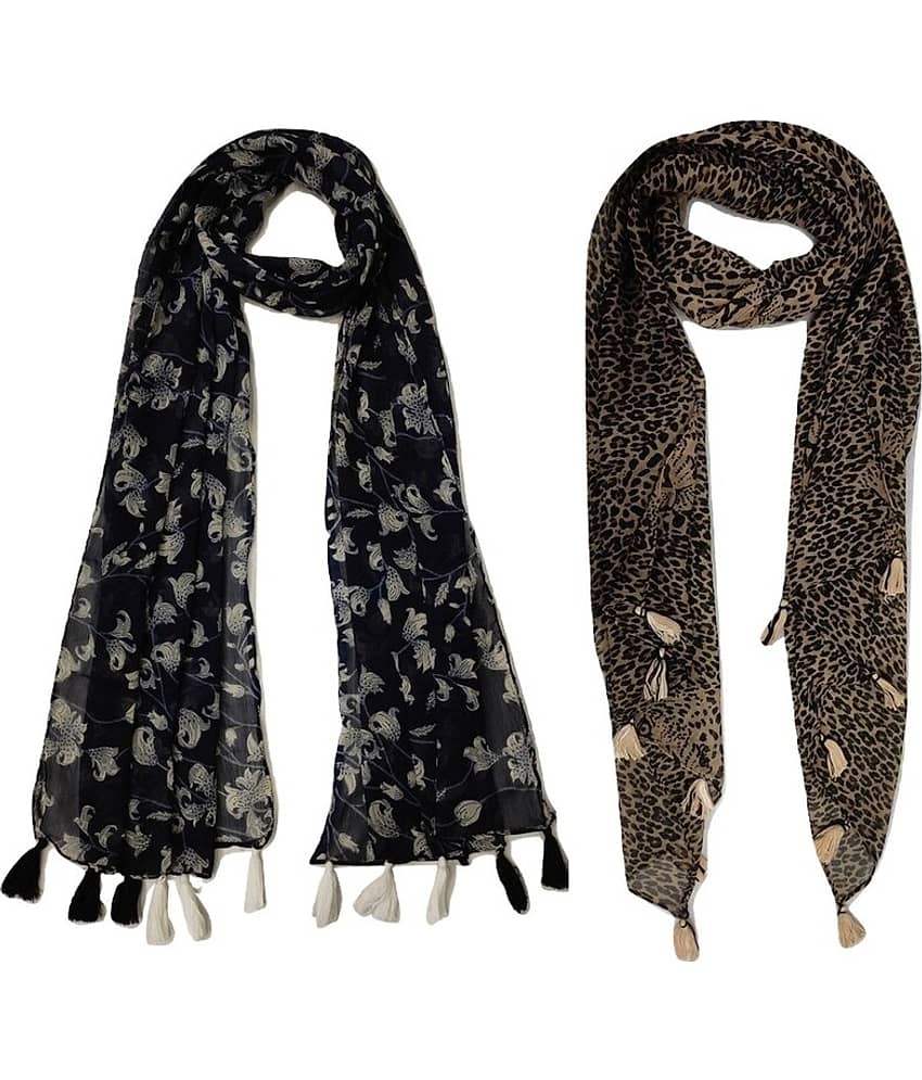 stolevilla Multi Printed Poly Cotton Yarn Stoles