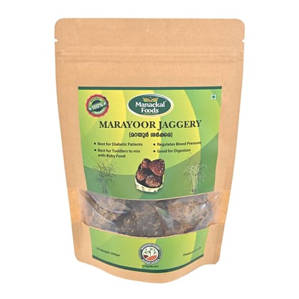 Marayur Jaggery | GI Tagged Natural & Pure Cane Jaggery | Traditional Sweetener | Chemical-Free & Preservative-Free | 500g