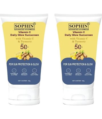 SOPHIN SPF 50 Sunscreen Cream For All Skin Type ( Pack of 2 )