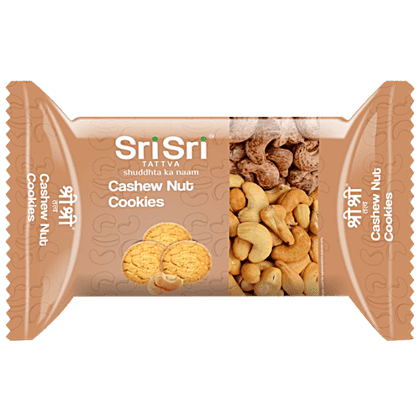 Sri Sri Tattva Cashew Nut Cookies - Teatime Snack, For Diet Conscious, 50 g