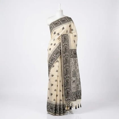 Tussar Cotton Sambalpuri Handmade Saree 2
