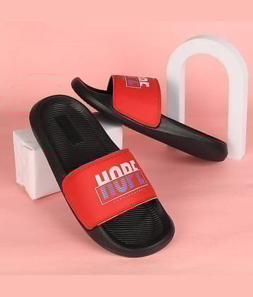 PERY PAO Red Men's Slide Flip Flop