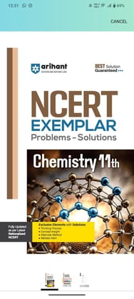 Arihant NCERT Exemplar Problems Solutions Chemistry class 11th Paperback �2 March 2023 [Paperback] Rachna Rani