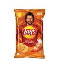 Lay's West Indies Hot 'n' Sweet Chilli Potato Chips - Pack of 2