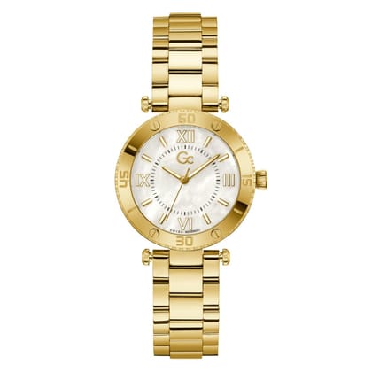 GC Women 34 mm Size White Dial Quartz Analog Watch - Z05003L1MF-White