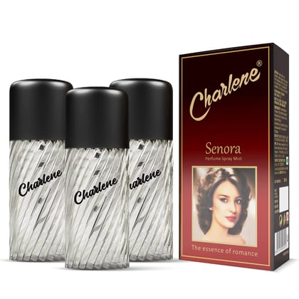 Charlene Senora Perfume for Men & Women | Long Lasting Fragrance | Deep Freshness | Perfect For Everyday Use | Luxury & Distinction | Premium perfume 50ml Each (Pack of 3),Aerosol Charlene Senora Perfume for Men & Women | Long Lasting Fragrance | Deep Fr