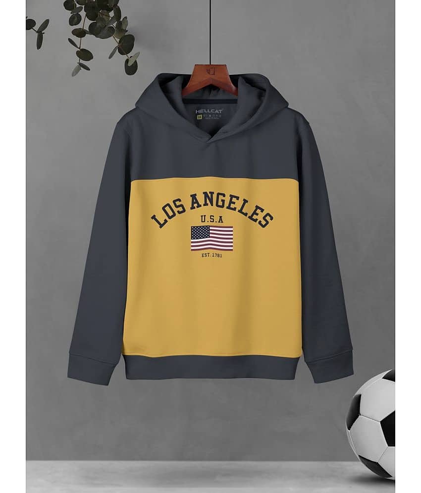 HELLCAT Pack of 1 Boys Cotton Blend Polo T-Shirt ( Grey )