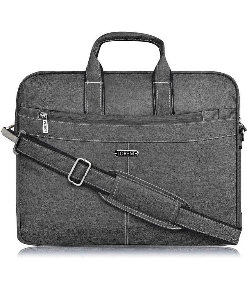 Lorem - Grey Textured Messenger Bag