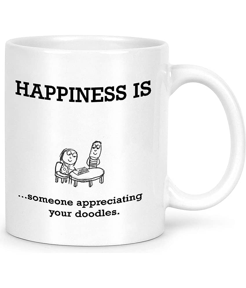 Idream Quote Printed Ceramic Coffee Mug 1 Pcs 330 mL