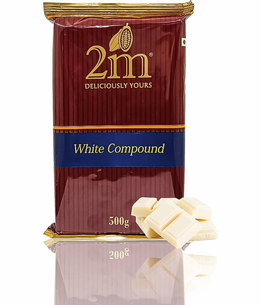 2M White Chocolate Compound Slab White Chocolate 500 g