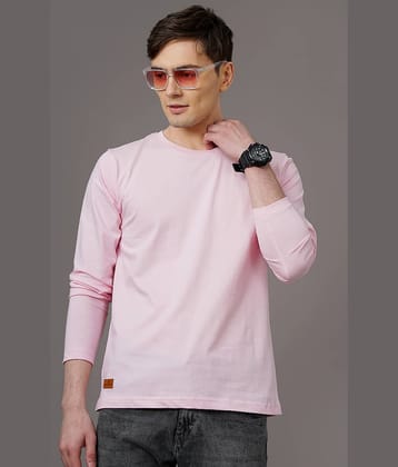 Paul Street Pack of 1 Cotton Blend Slim Fit Men's T-Shirt ( Light Pink )