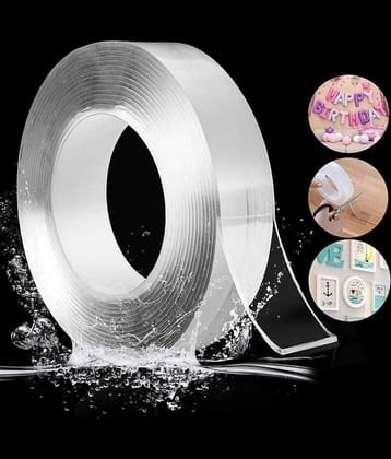 HIRU Transparent Double Sided Nano Tape ( Pack of 1 )