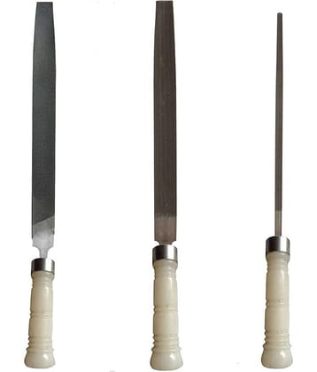 Amb File Set of 3 File Flat, Half Round, Round 8 Inches