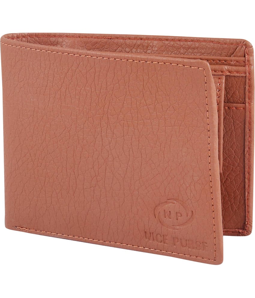 Nice Purse Tan PU Men's Regular Wallet ( Pack of 1 )