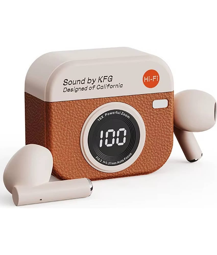 VEHOP Aura TWS Earbuds with Digital Display, BT 5.49+ENC for Clear Calling, Low Latency Gaming Wireless Headphone, 36 Hours Play, Immersive Sound, Touch Control, IPX4 & Voice Assistance