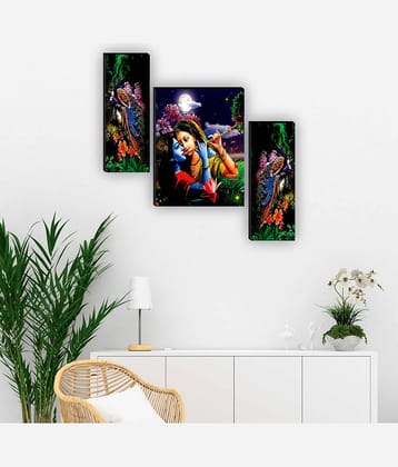 Saf radha krishna religious modern art MDF Painting Without Frame