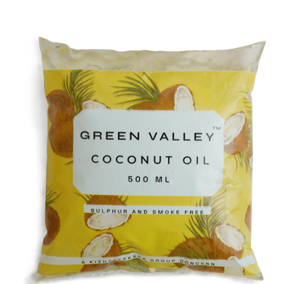 Green Valley 100% Pure Semi-Cold Pressed Coconut Oil, Pouch 500ml