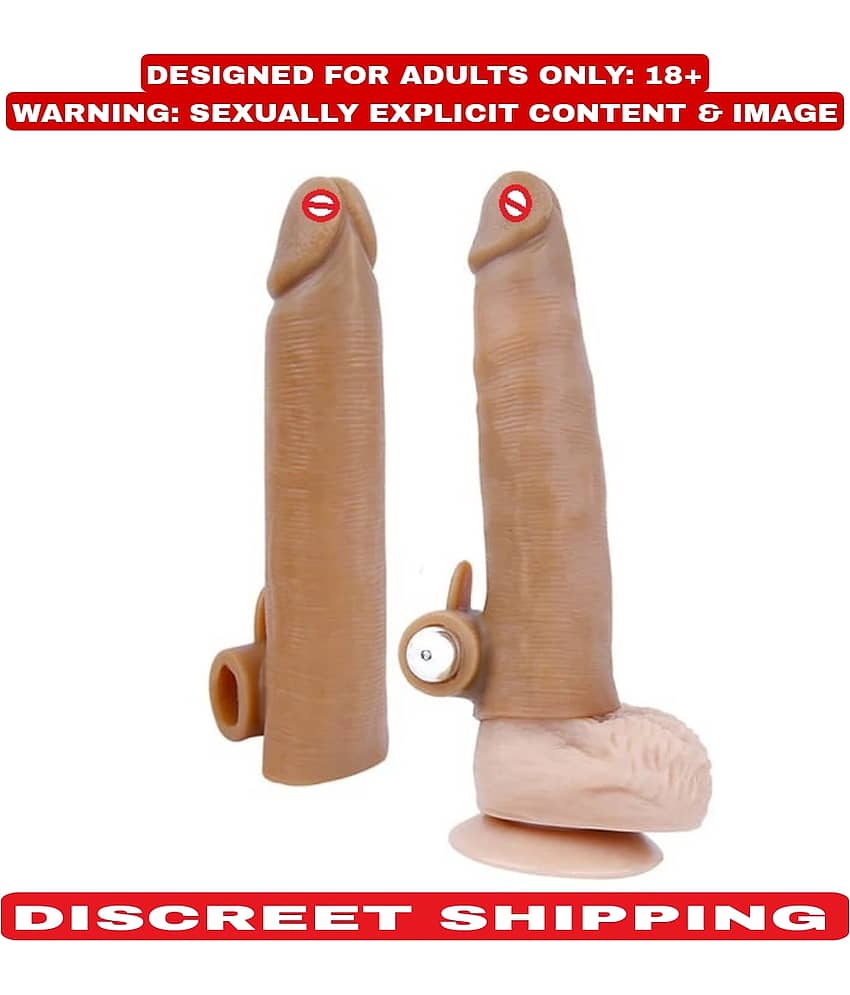 Kamahouse Jumbo Head Condoom Premium Quality Silicone Vibrating Penis Sleeve For Men