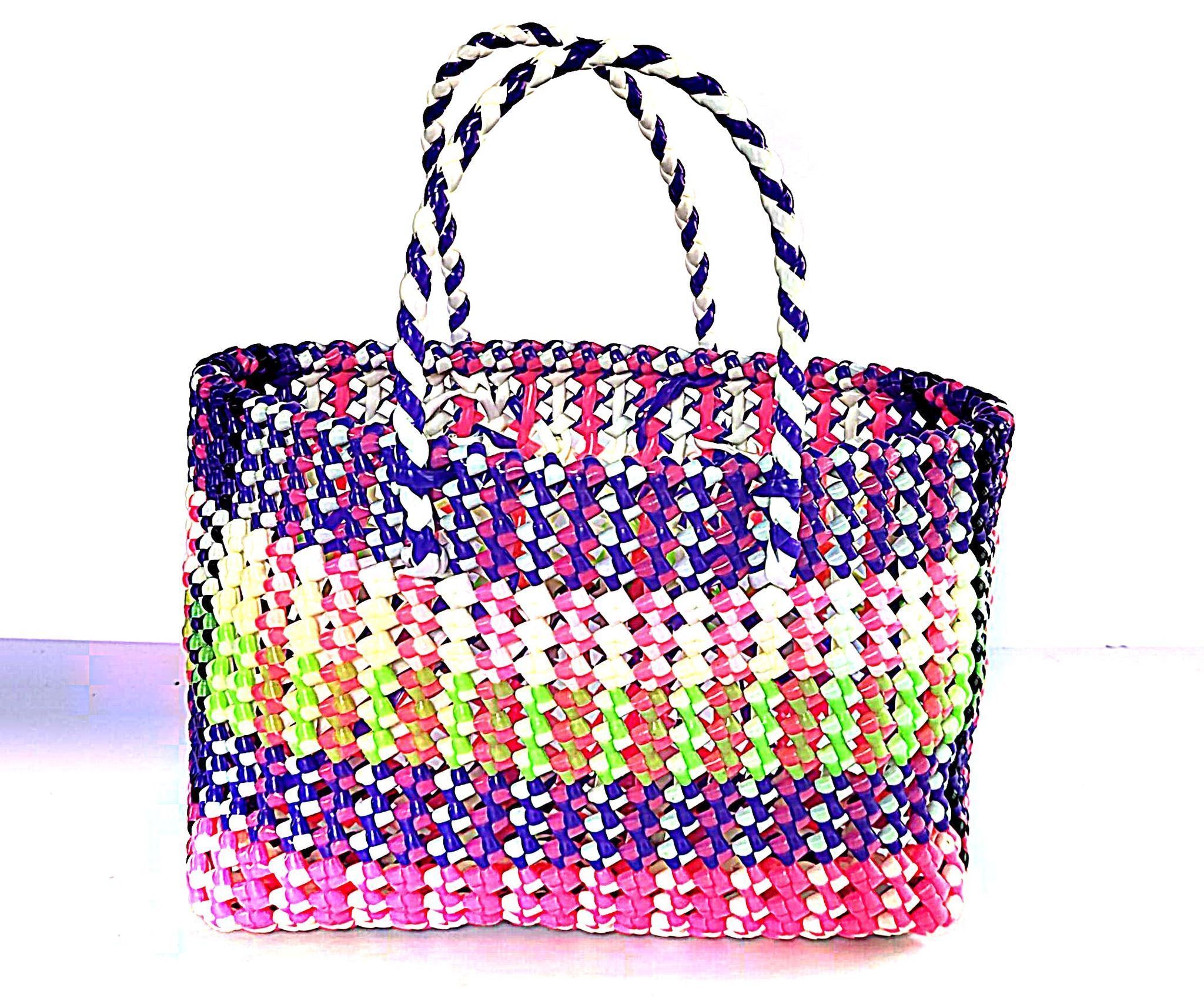 Colorful Handwoven vegitable Market Tote Bag