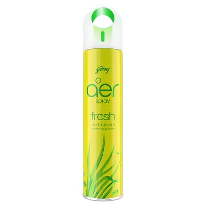 Godrej aer Spray | Room Freshener for Home & Office - Fresh Lush Green (220 ml) | Long-Lasting Fragrance