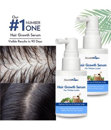 Smartdrops Hair Growth Serum Hair Serum 30 mL Pack of 2