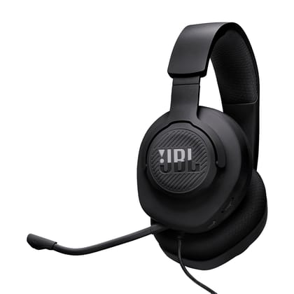 JBL Quantum 100M2 Wired Gaming Headphones, Supports Windows sonic spatial audio, 40mm Realistic Dynamic Drivers, Omnidirectional Detachable Mic, Breathable Memory Foam cushions, PC/Xbox/PS/3.5mm-Black JBL Quantum 100M2 Wired Gaming Headphones, Supports W