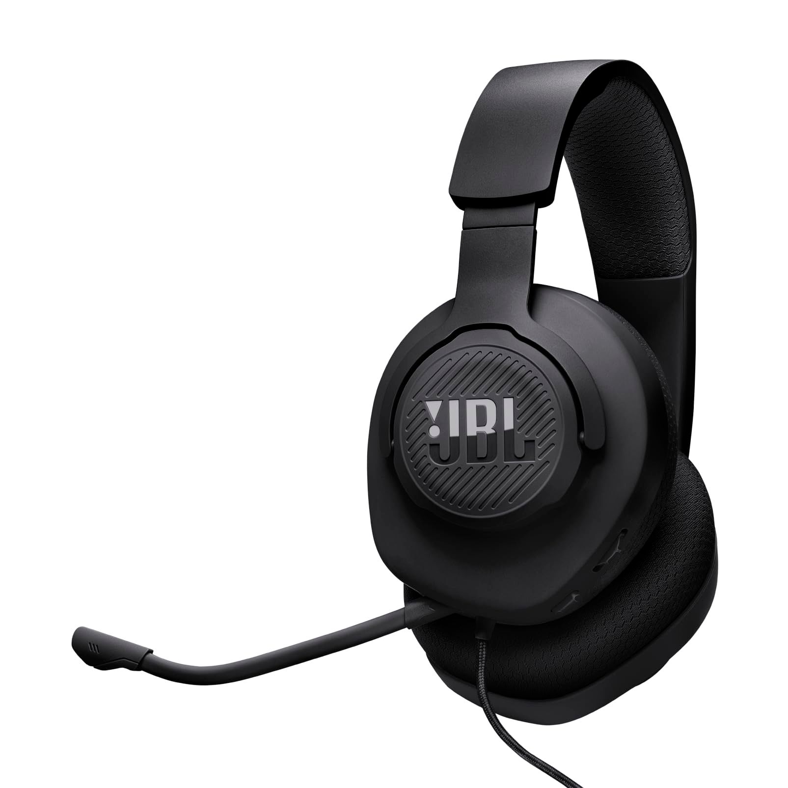 JBL Quantum 100M2 Wired Gaming Headphones, Supports Windows sonic spatial audio, 40mm Realistic Dynamic Drivers, Omnidirectional Detachable Mic, Breathable Memory Foam cushions, PC/Xbox/PS/3.5mm-Black JBL Quantum 100M2 Wired Gaming Headphones, Supports W
