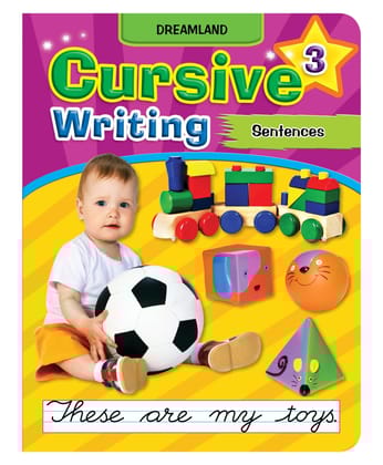 Cursive Writing Book:-3 [Paperback] Dreamland Publications