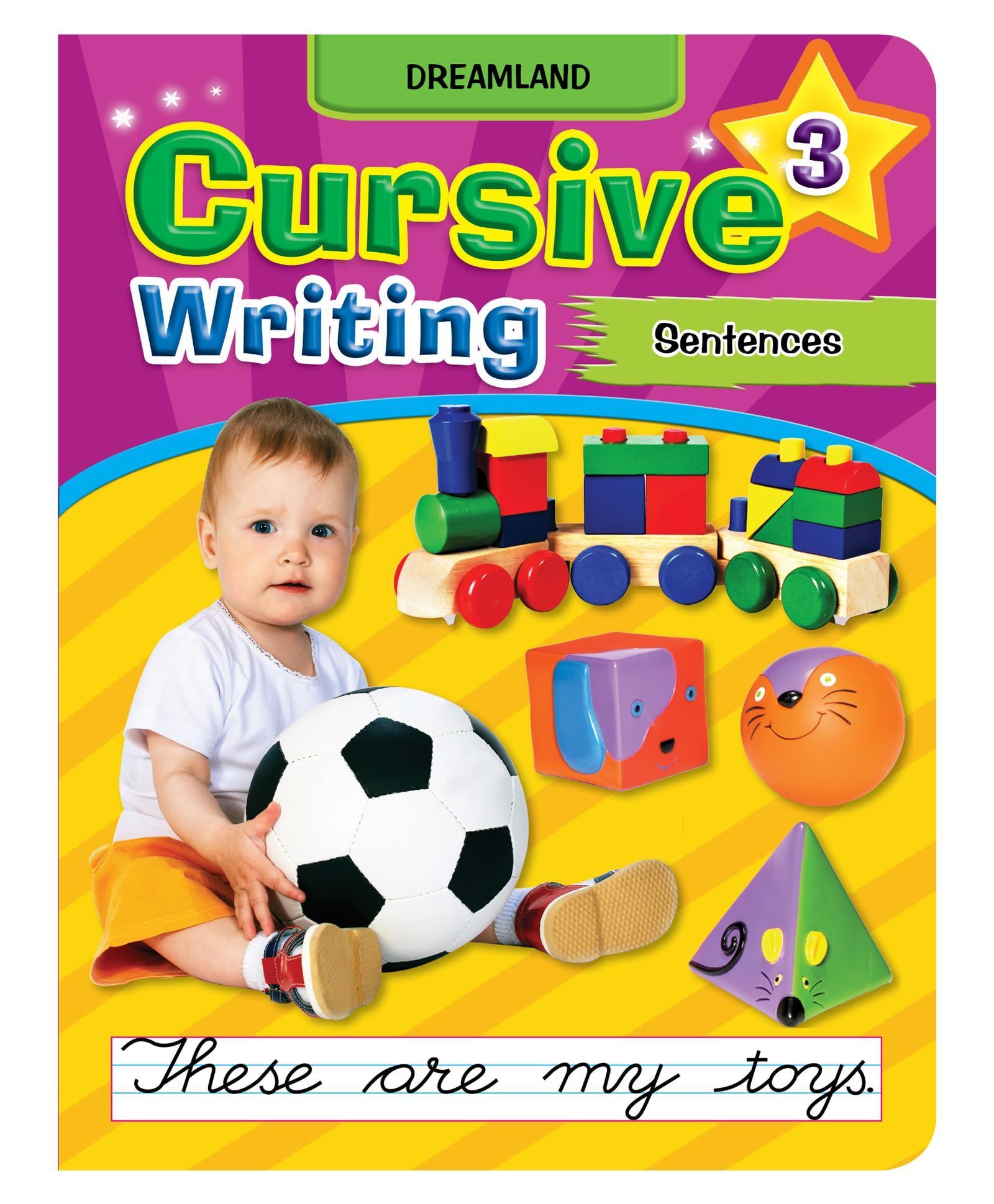 Cursive Writing Book:-3 [Paperback] Dreamland Publications