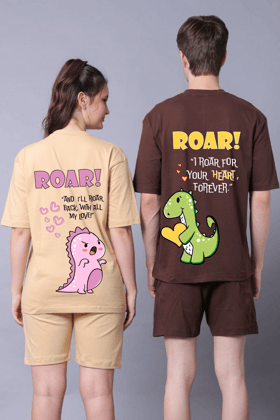 Roar Couple Oversized Couple Tees - Pack of 2