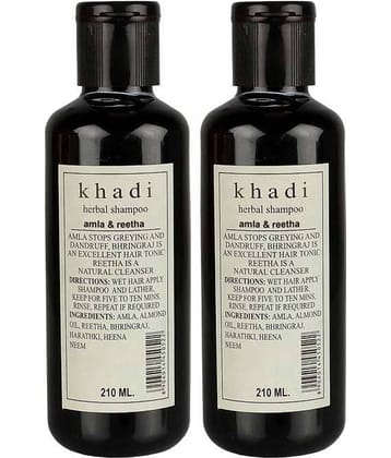 Khadi Amla & Reetha Shampoo  -Twin Pack - 210 Ml