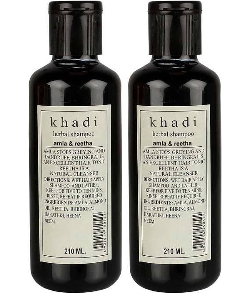 Khadi Amla & Reetha Shampoo  -Twin Pack - 210 Ml