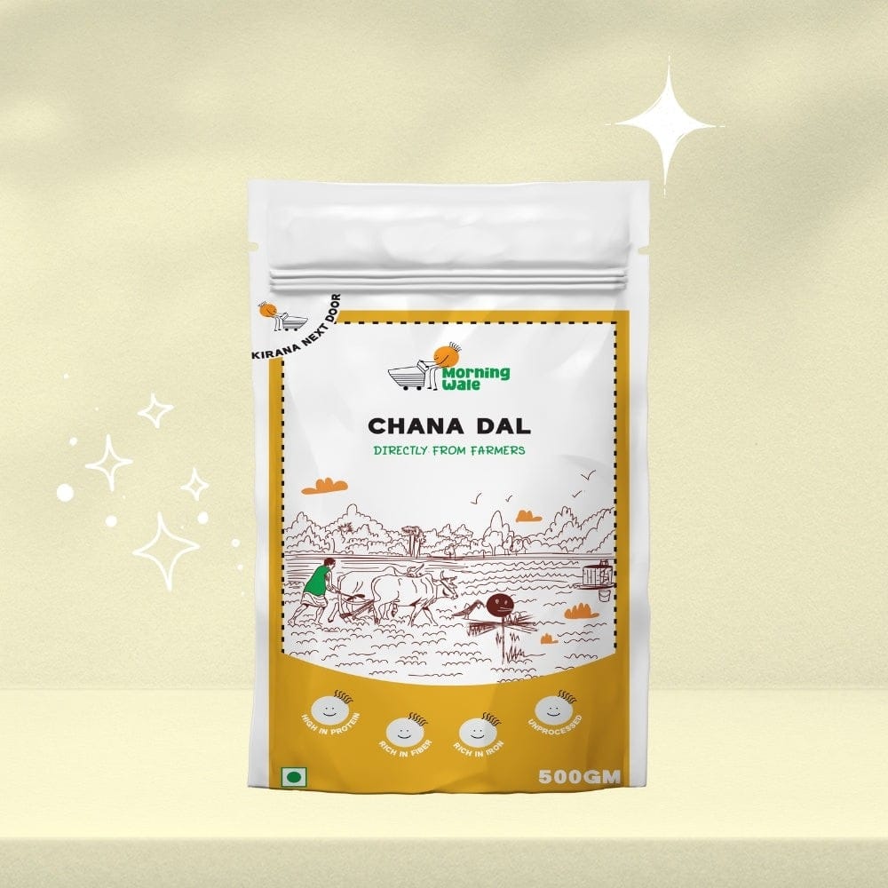Morning Wale Chana Dal (450g) | Unpolished Split Bengal Gram | High Protein Daily Staple