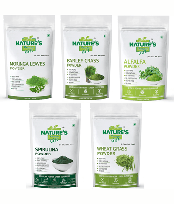 Nature's Gift Green Nutrition Food Combo Pack (100 GM Each) Powder 500 gm Pack of 5