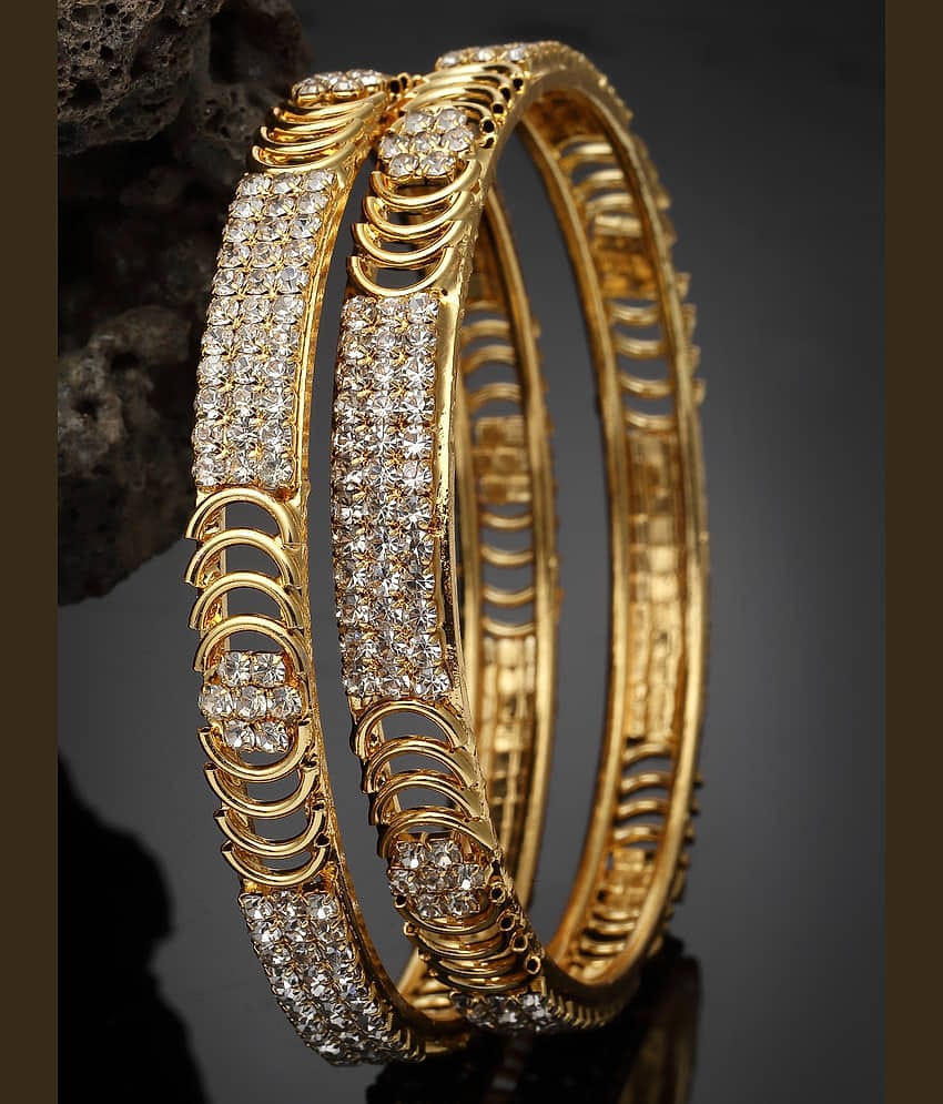 Sukkhi White Bangle Set ( Pack of 2 )