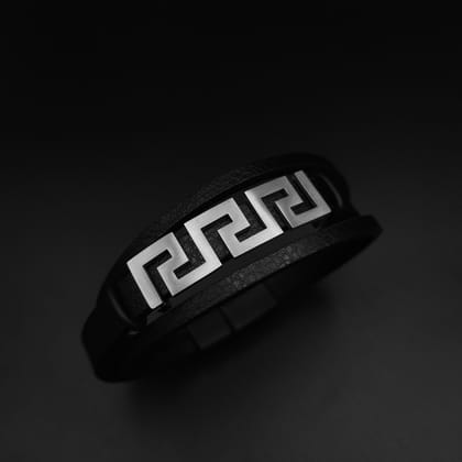 Stylish R shape Leather Bracelet