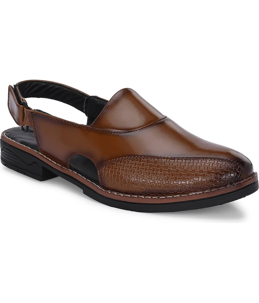 Rising Wolf - Tan Men's Sandals