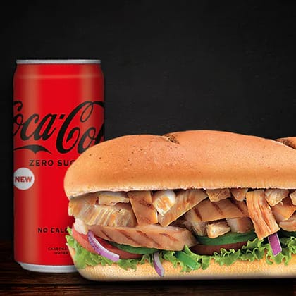 Roasted Chicken Strip Sandwich (15cm) + Coke(Save 31%) Roasted Chicken Strip Sandwich (15cm) + Coke(Save 31%)