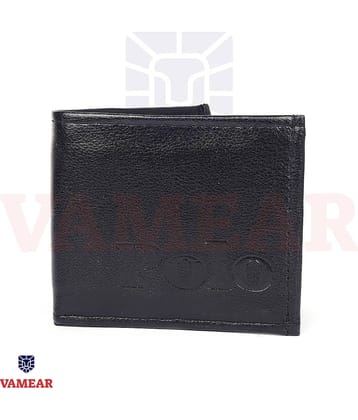 VAMEAR Faux Leather Solid Men's Two Fold Wallet,Regular Wallet With 5 Slots For Card ( Black , Pack of 1 )