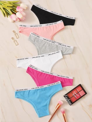 Premium Imported Underwear - Women Pack Of 6 Briefs-M / Multicolour