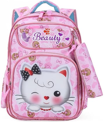Tinytot 30 Ltrs Baby Pink School Bag for Boys & Girls