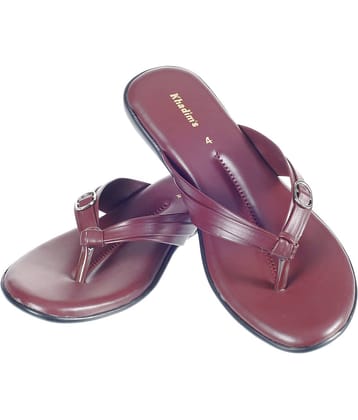 Khadim's - Maroon Women's Flats