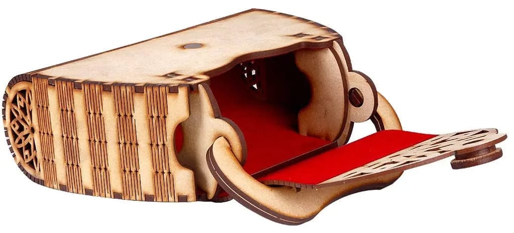 Women's Handcrafted Wooden Light Weight Unique Purse Handbag