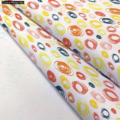 Abstract Doodle D2 Apron | Adjustable, Free Size & Waist Tiebacks-Cotton Canvas / 24" Wide x 36" Long