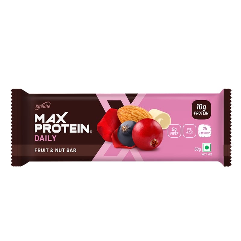 Rite bite max protein daily fruit & nut bar 50 gm