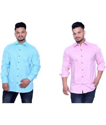 Aish N Ridh - Multicolor Cotton Regular Fit Men's Casual Shirt (Pack of 2 )