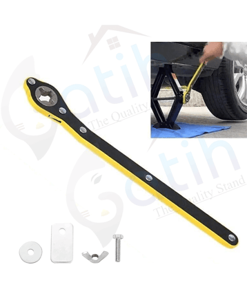 Gatih Car Jack Ratchet Wrench All Purpose Cleaner Block Jack Lift Speed Handle, Jack Handle Jack Wrench 1 no.s