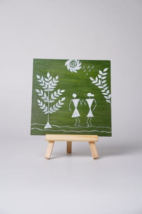 Tisser Red handcrafted red terracotta flower vase with white Warli art hand-painting. – Premium Handcrafted Eco-Friendly Product