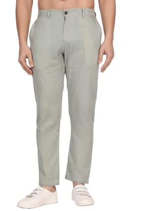 Double-Cloth Light Grey Pants-M