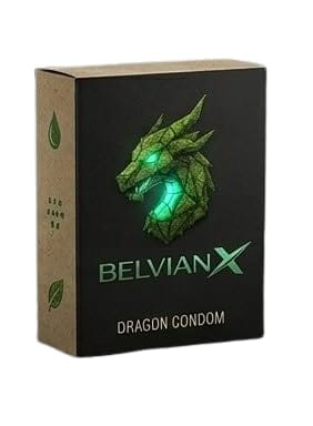 BelvianX Premium Size Dragon 6 Inch Condom For Men | Dragon condom 6 inch big size 1 Pcs.
